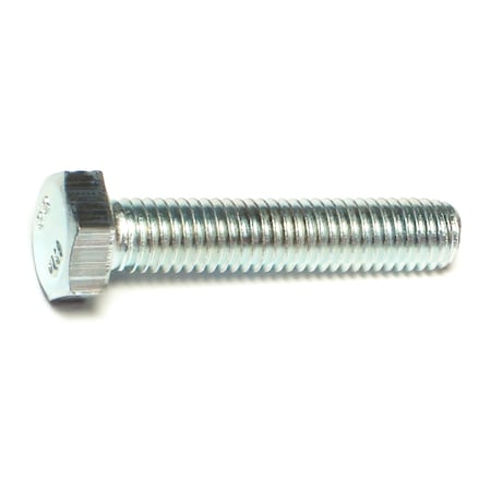 Midwest Fastener Class 8.8, M8-1.25 Hex Head Cap Screw, Zinc Plated Steel, 40 mm L, 50 PK 50447